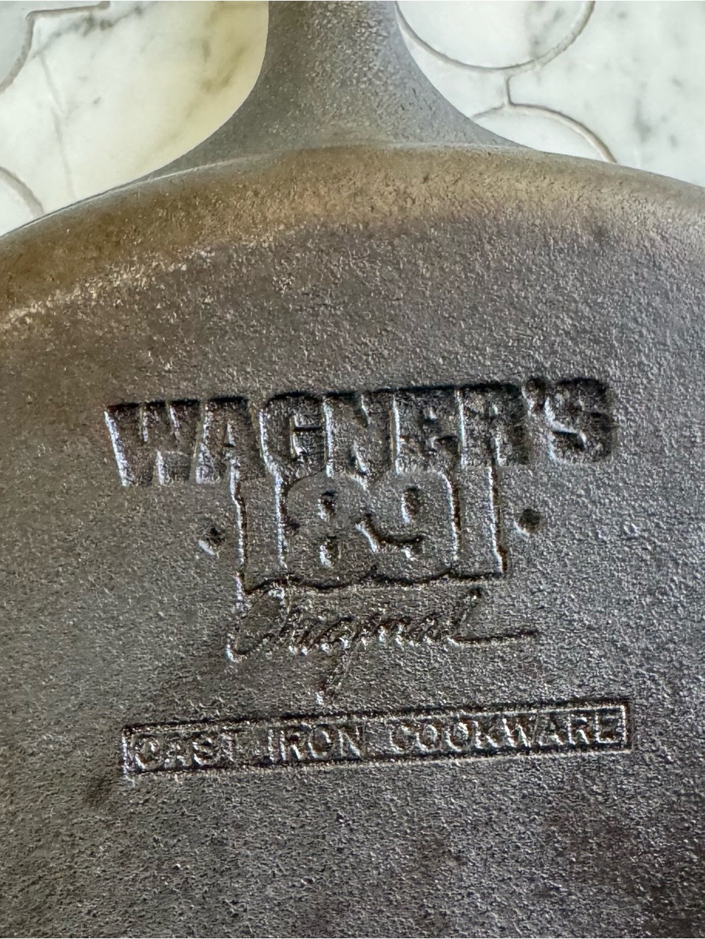 Wagner 1891 Original Cast Iron 11 3/8 Fat Free Fryer Skillet Grill Pan - Picture 3 of 6